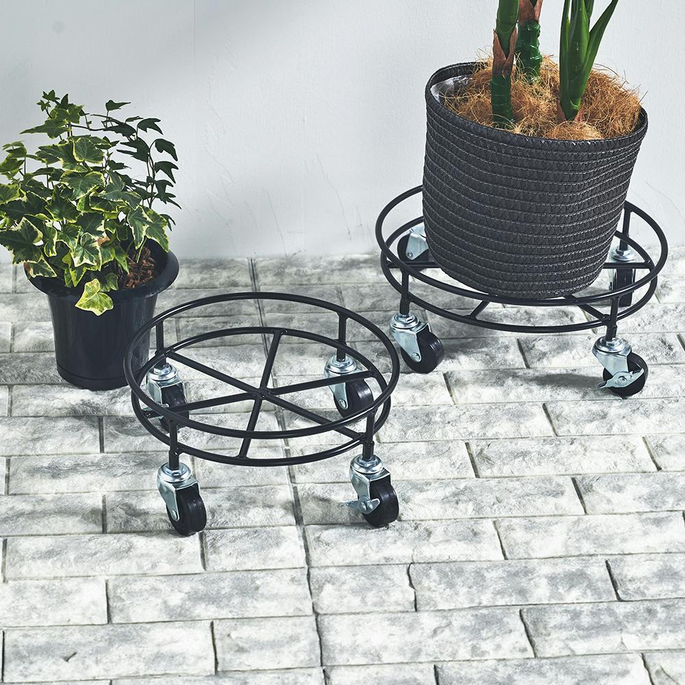 OVITAS 頑丈キャスター鉢のせ台 33×33×13cm 鉢台 プランタースタンド フラワースタンド 日本製 5110012【別送品】