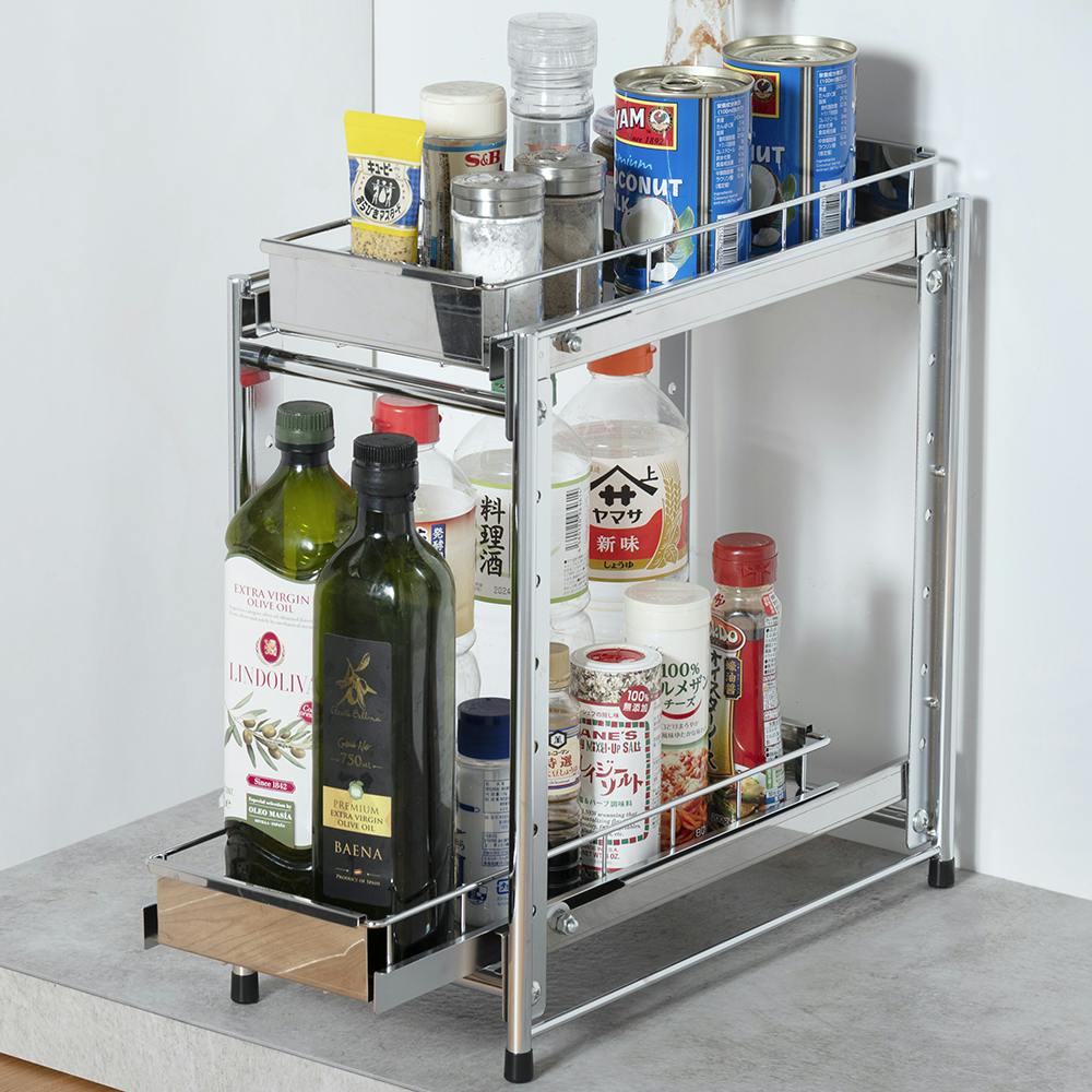 OVITAS �X�e�����X�������o�����b�N2�i 20.5×40.5×43cm �V���N�����[ �X�e�����X�I �L�b�`�����b�N ���{�� 5110021 �L�b�`�����S���E�L���X�^�[�t�����S��