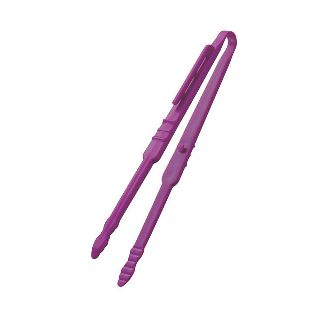 田辺金具 おやつトング(パープル) 幅1.3×全長20.5cm 12本入 トング