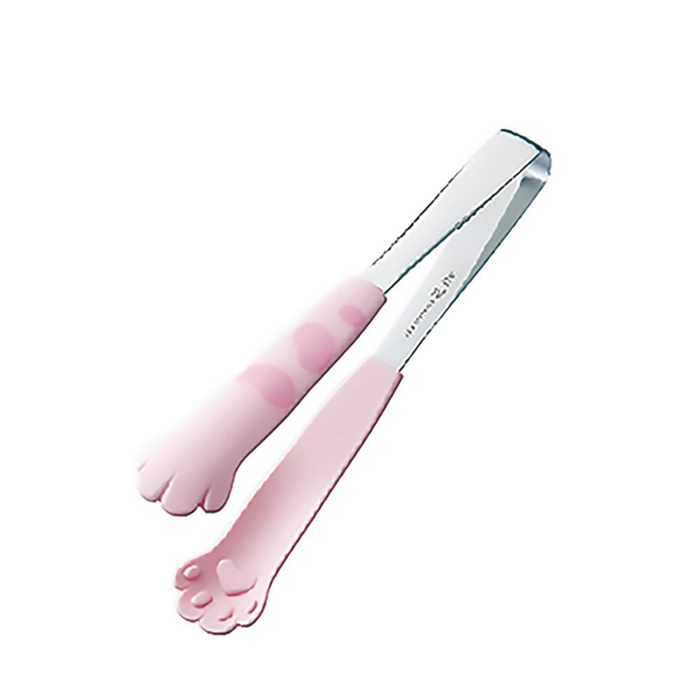 田辺金具 卓上トング きゃっちだにゃん(桃たま) 幅3.5×全長18cm(板厚0.2cm) 12本入 トング カラフル 日本製 9505362【別送品】