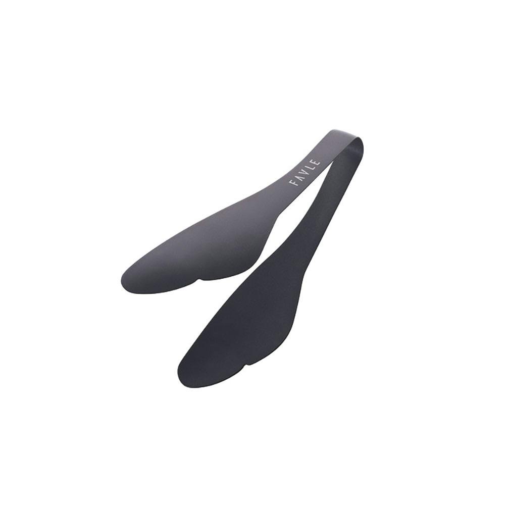 田辺金具 FAVLE スマートトング(蝶 ブラックミニ 台紙タイプ) 幅5×全長15.5cm(板厚0.1cm) 12本入 トング シンプル 日本製 9505385【別送品】