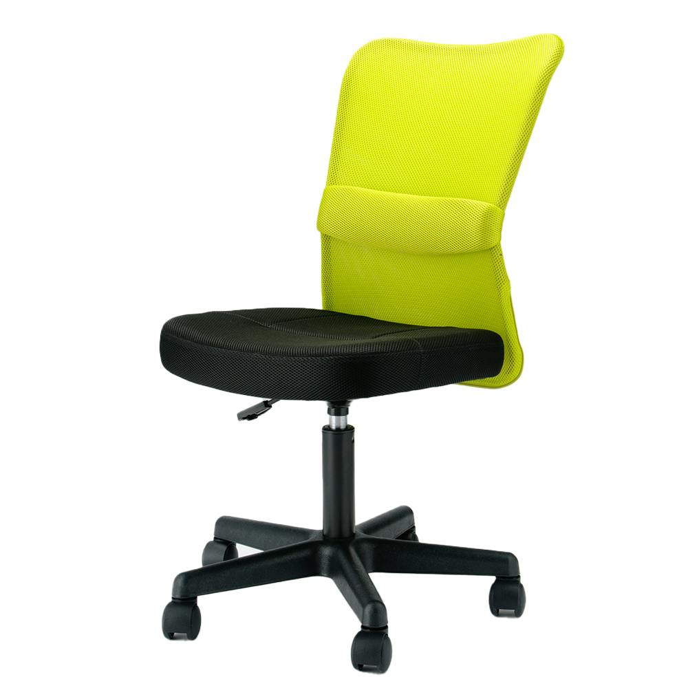 メッシュバックチェアMATCH(マッチ) ライムグリーン 52×58.5×87～98cm オフィスチェア パソコンチェア メッシュチェア 5260078【別送品】