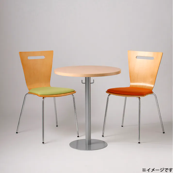 カフェラウンジテーブル ナチュラル 60×60×70cm テーブル 作業テーブル カフェテーブル 5260071【別送品】