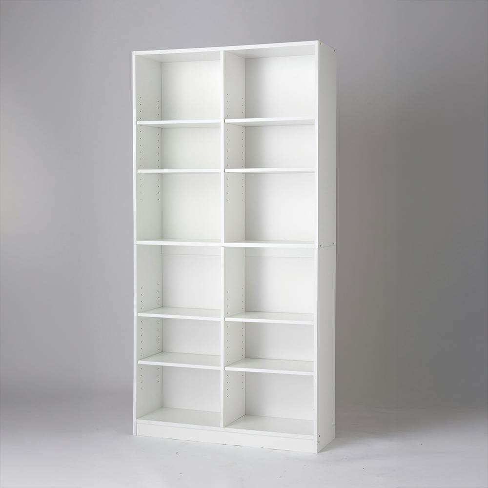 本棚 90幅 ホワイト 90×29.5×180cm 本棚 収納家具 ブックラック