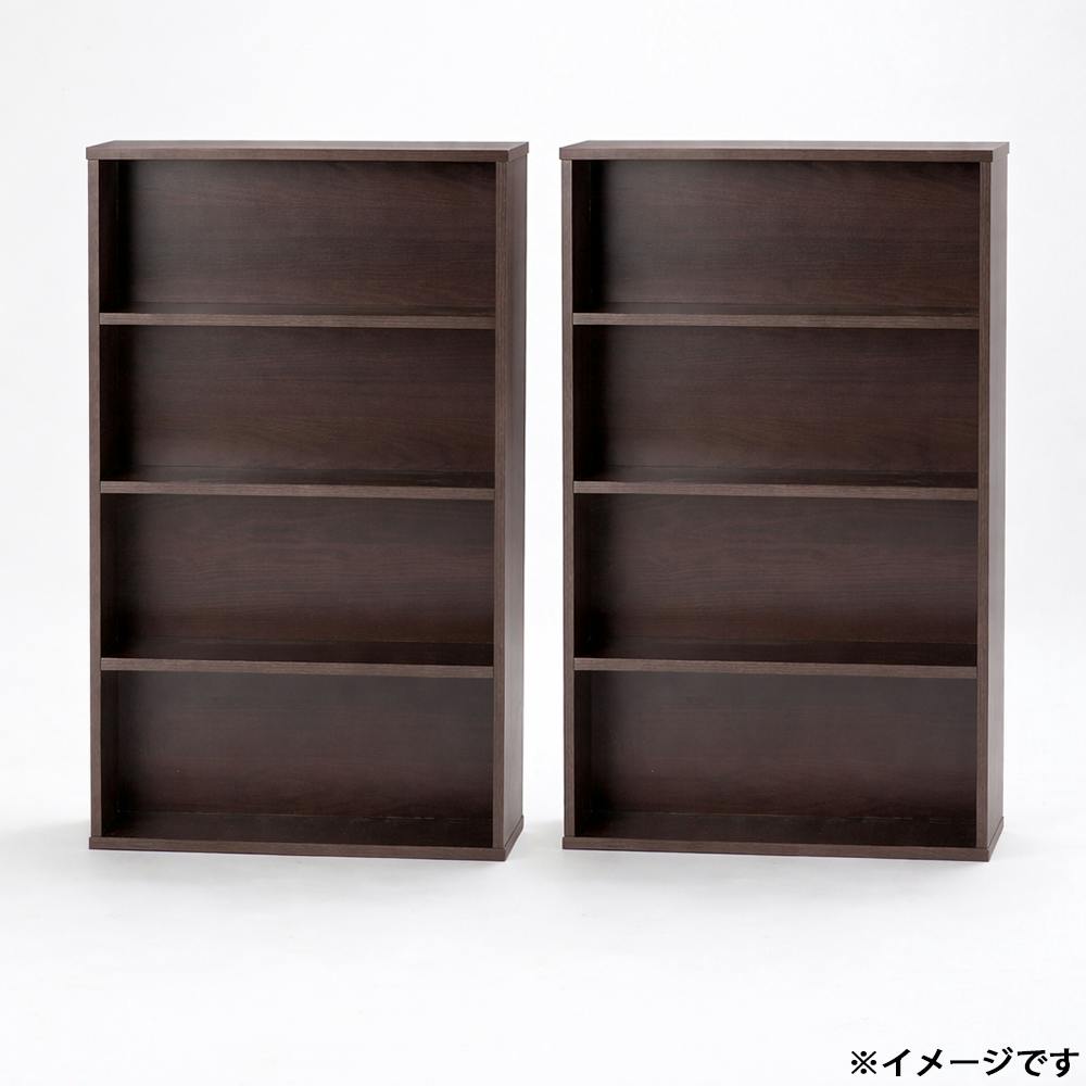 コミック棚 600(2個組) ブラウン 60×16.5×90cm 本棚 ラック コミック
