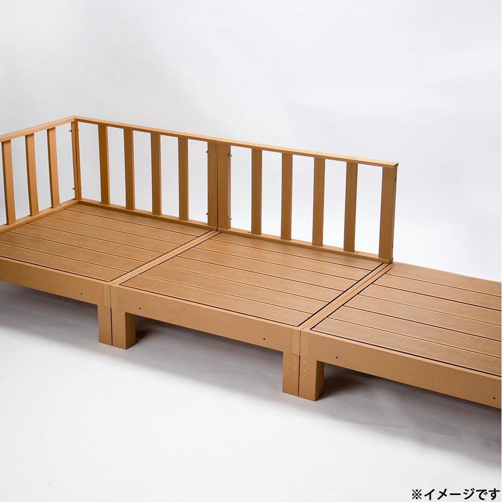 ウッドデッキ人工木 人工木ウッドデッキ本体 チーク 90×90×28cm ウッドデッキ ベランダ
