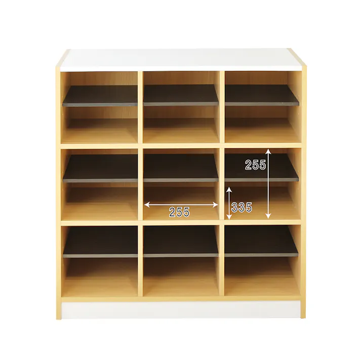 フリーラック 3列3段タイプ 82×35×90cm 玄関収納 スリッパラック シューズラック 5260070【別送品】