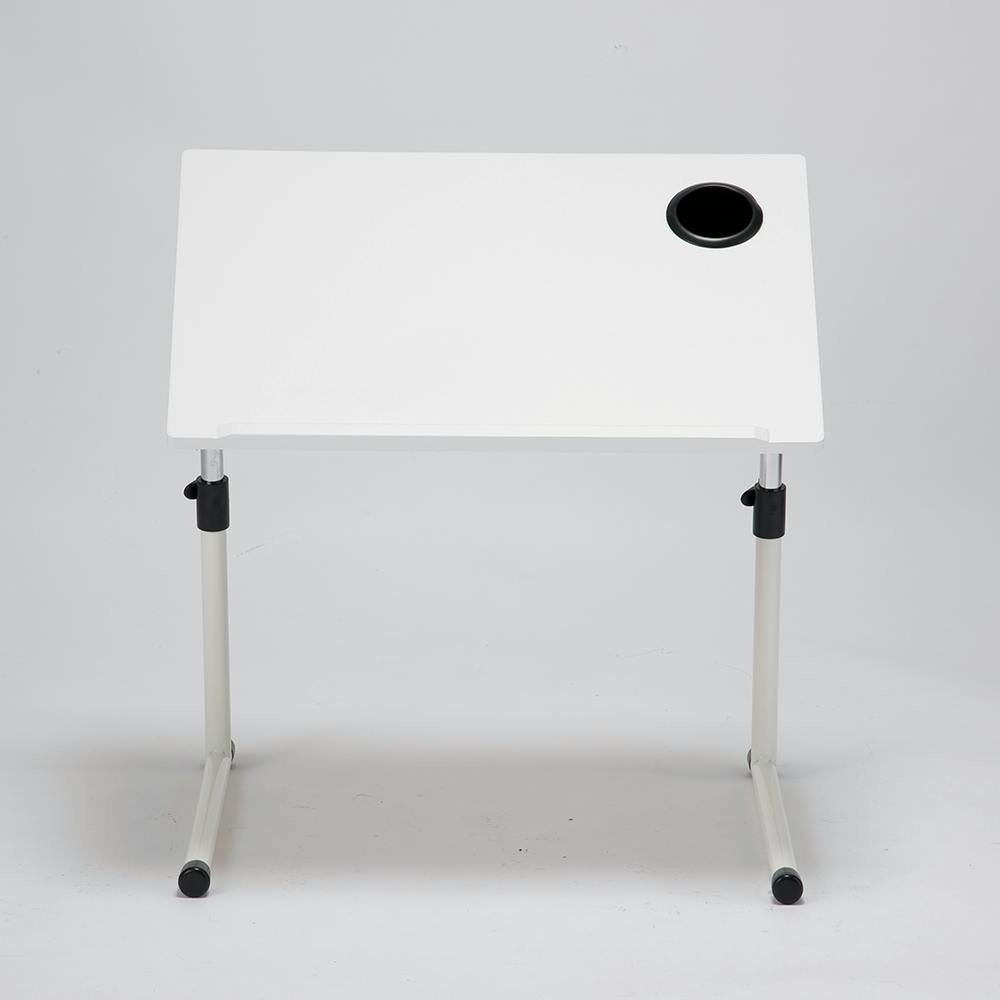 アスコムテーブル ホワイト 60×45.5×47～64.5cm サブテーブル サイドテーブル PCデスク 5260054【別送品】