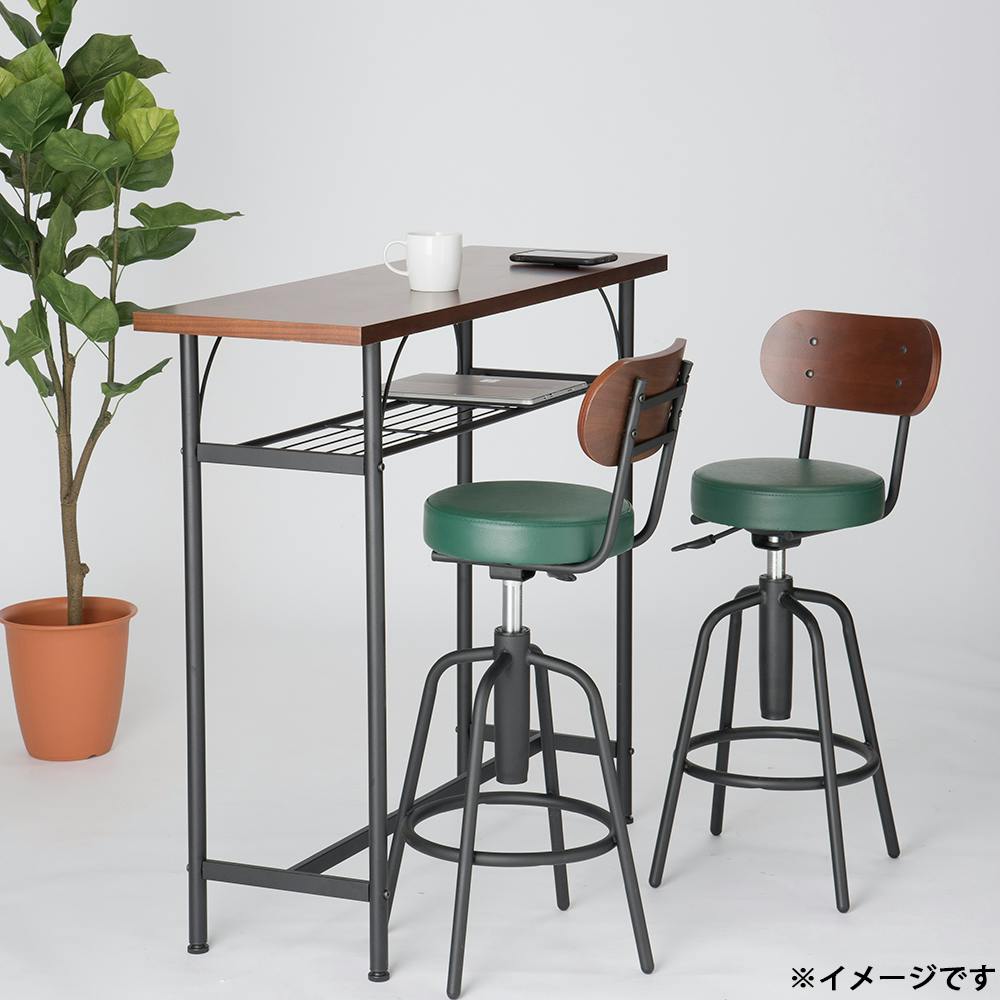 タム3点セット モスグリーン カウンターチェア カウンターテーブル
