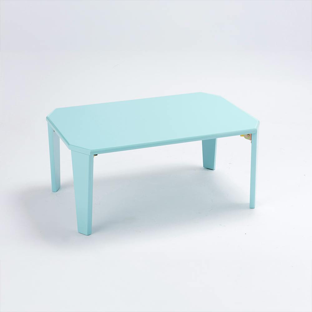 チョコっとテーブル ベイビーブルー 70×50×32cm 折りたたみテーブル ローテーブル テーブル 5260044【別送品】