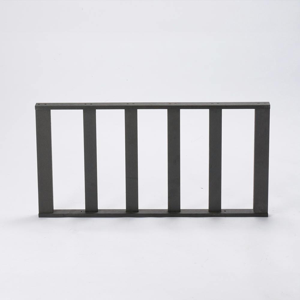 人工木ウッドデッキサイドパネル ブラック 89.5×5×45cm ウッドデッキ ベランダ リフォーム 5260011【別送品】