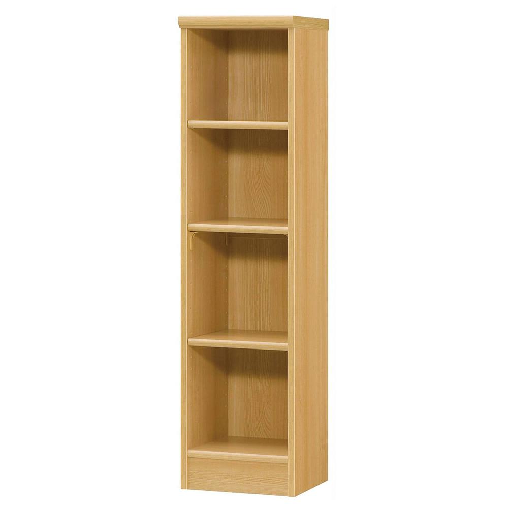 オープンシェルフ オープン本棚　ナチュラル オープンラック W28.6×D31×H117cm ナチュラル 本棚 シェルフ 収納