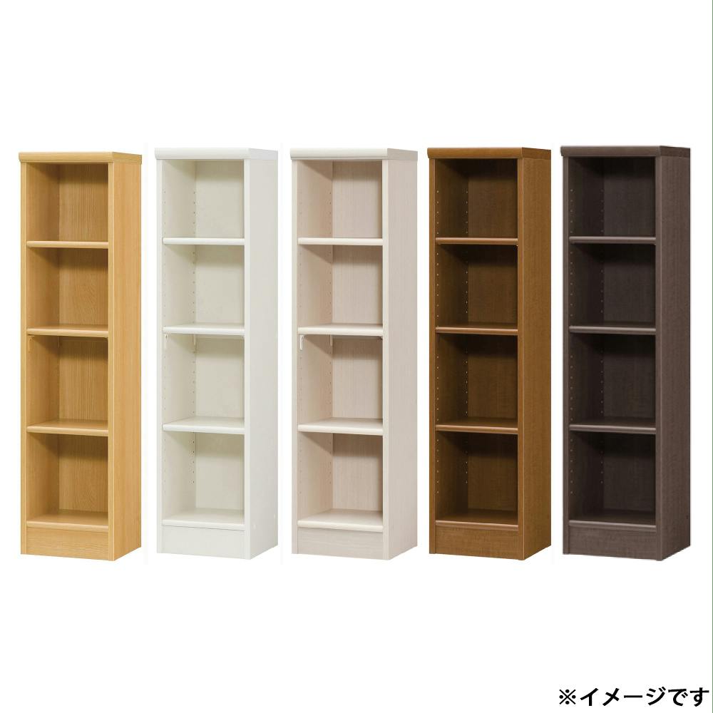 オープンラック W28.6×D31×H117cm ナチュラル 本棚 シェルフ 収納