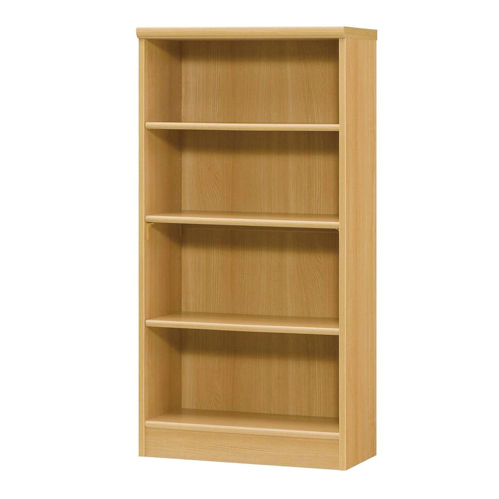 オープンラック W59.2×D31×H117cm ナチュラル 本棚 シェルフ 収納 1120465【別送品】