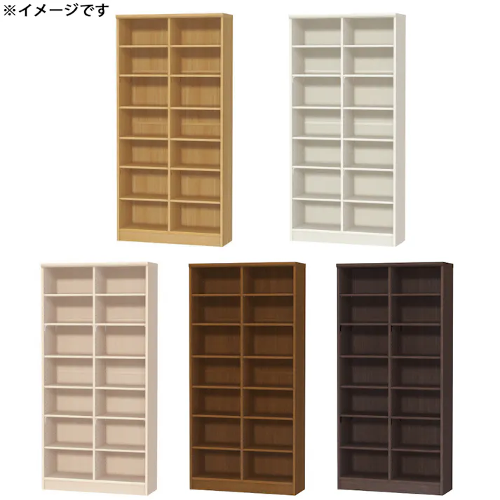 オープンラック W86.5×D31×H178cm ナチュラル 本棚 シェルフ 収納 1121591【別送品】