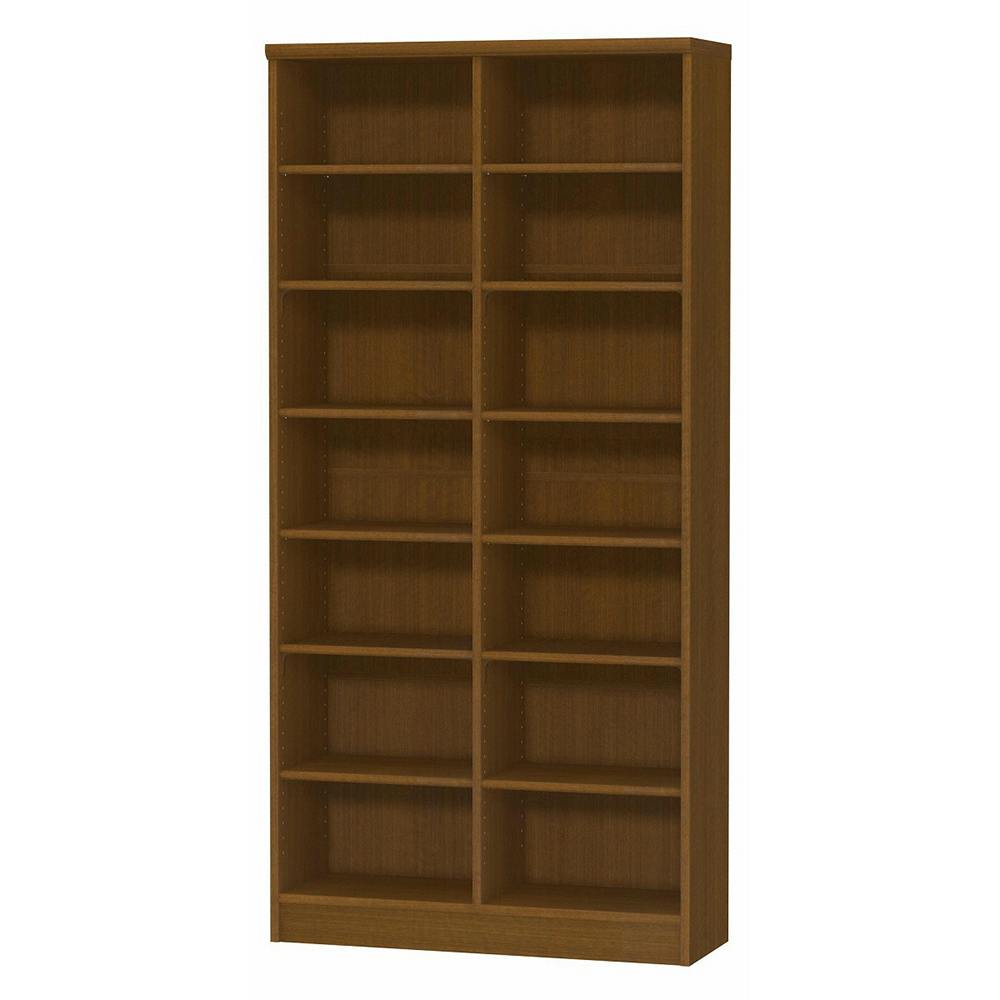 オープンラック W86.5×D31×H178cm ブラウン 本棚 シェルフ 収納 1121592【別送品】