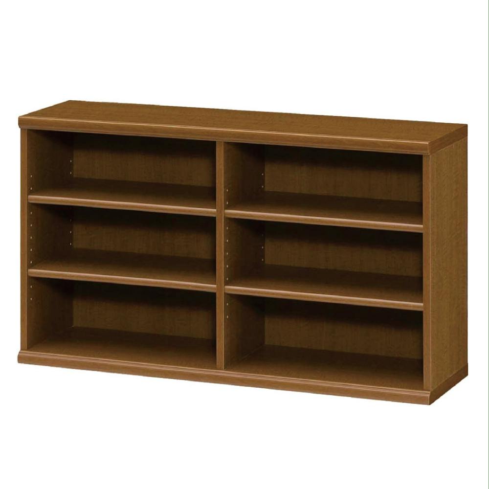 オープンラック W116.5×D31×H60cm ブラウン 本棚 シェルフ 収納 1121439【別送品】