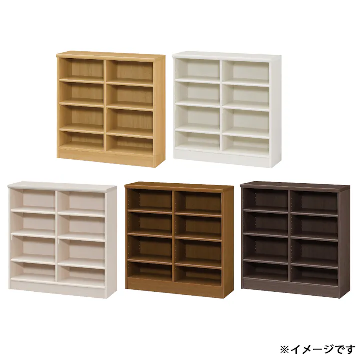 オープンラック W86.5×D31×H88.1cm ナチュラル 本棚 シェルフ 収納 1121442【別送品】