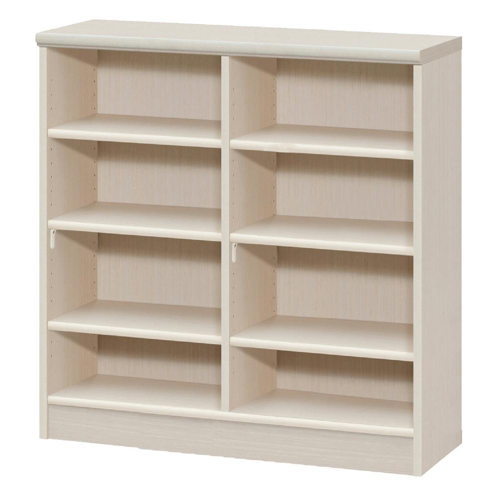 オープンラック W86.5×D31×H88.1cm ライトナチュラル 本棚 シェルフ 収納 1121445【別送品】