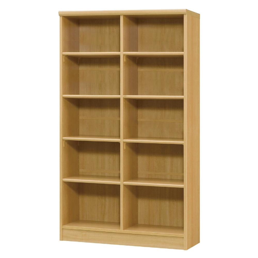オープンラック W86.5×D31×H149.9cm ナチュラル 本棚 シェルフ 収納 1121517【別送品】