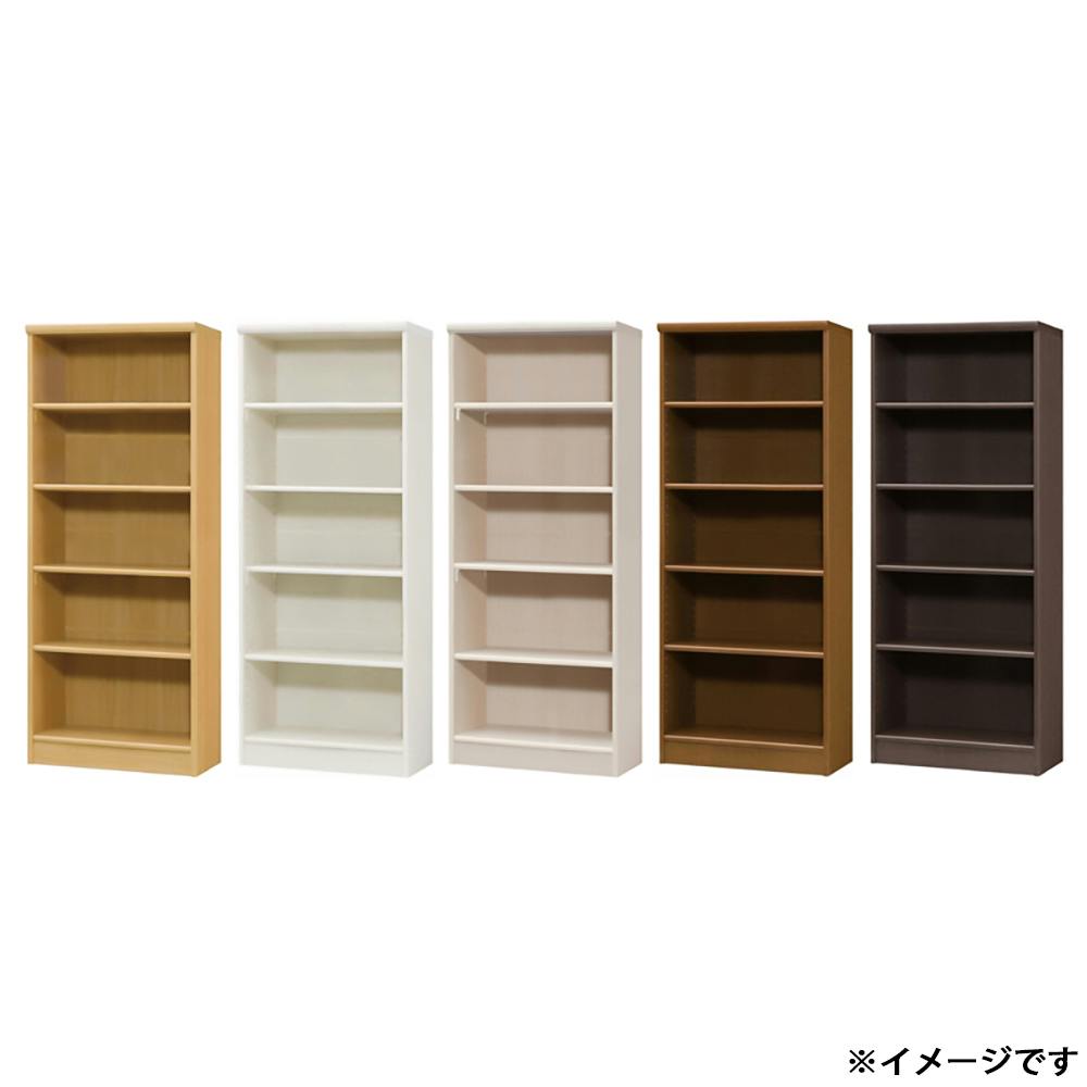 オープンラック W59.2×D31×H149.9cm ホワイト 本棚 シェルフ 収納