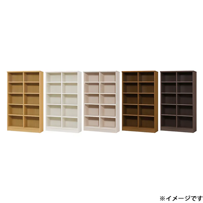オープンラック W86.5×D31×H149.9cm ブラウン 本棚 シェルフ 収納 1121520【別送品】