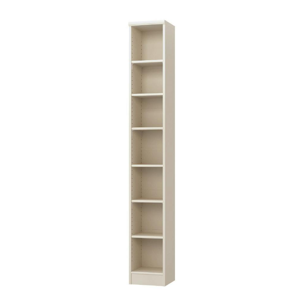 オープンラック W28.6×D31×H200cm ホワイト 本棚 シェルフ 収納 1121523【別送品】