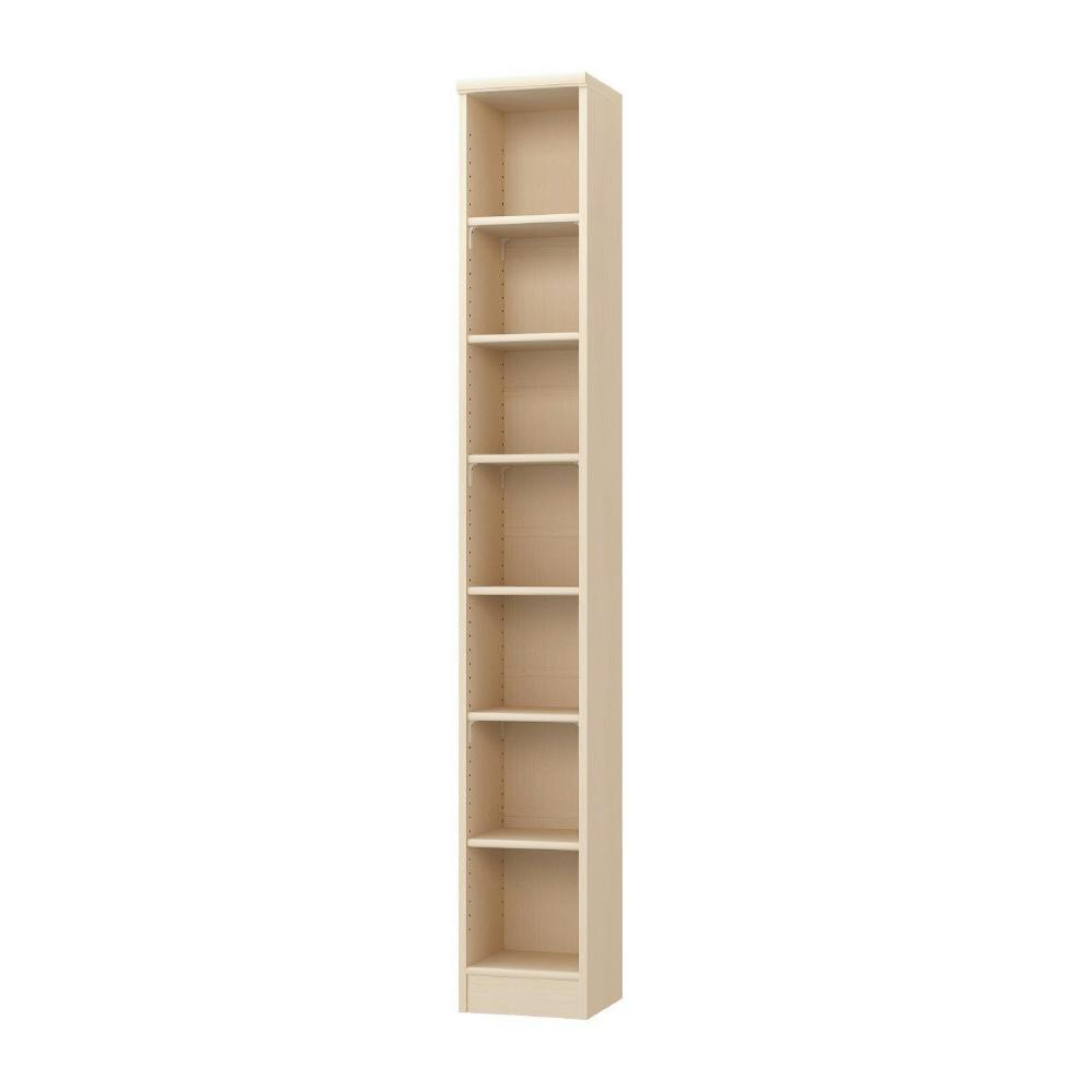 オープンラック W28.6×D31×H200cm ライトナチュラル 本棚 シェルフ 収納 1121524【別送品】
