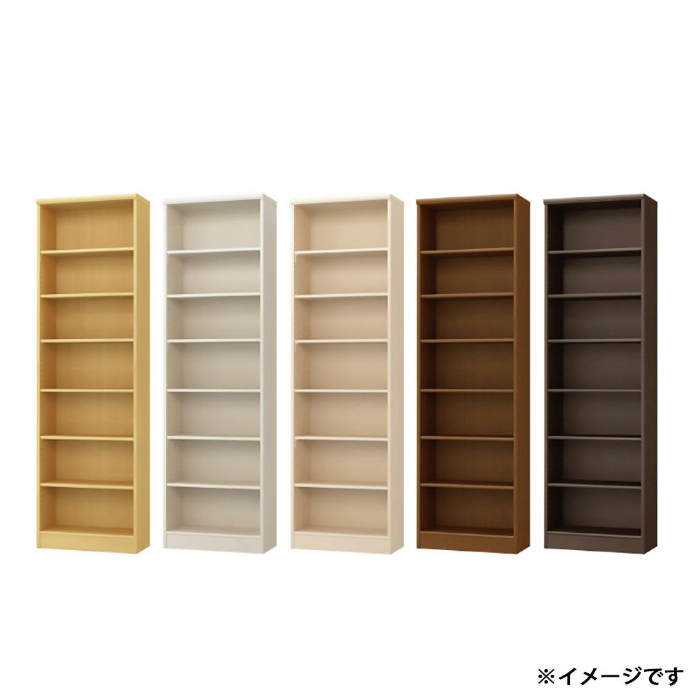 オープンラック W59.2×D31×H200cm ライトナチュラル 本棚 シェルフ