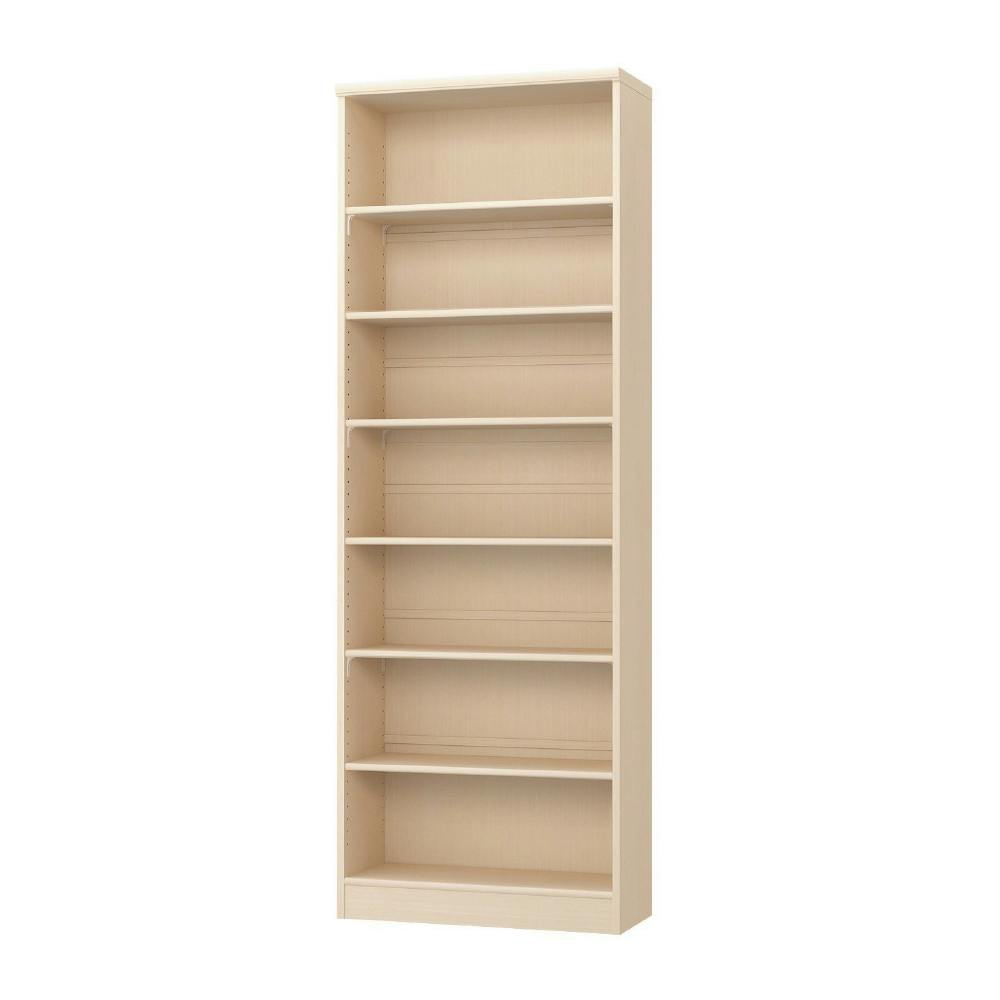 オープンラック W70.2×D31×H200cm ライトナチュラル 本棚 シェルフ 収納 1121539【別送品】