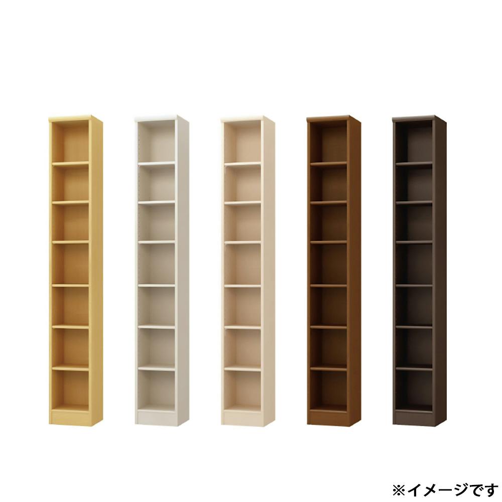 オープンラック W28.6×D31×H200cm ダークブラウン 本棚 シェルフ 収納