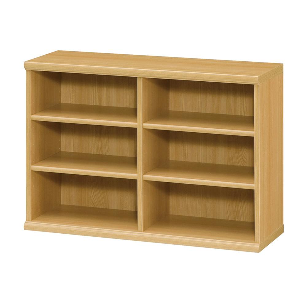 オープンラック W86.5×D31×H60cm ナチュラル 本棚 シェルフ 収納 1120438【別送品】