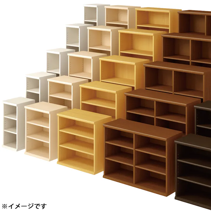 オープンラック W59.2×D31×H178cm ホワイト 本棚 シェルフ 収納 1120484【別送品】