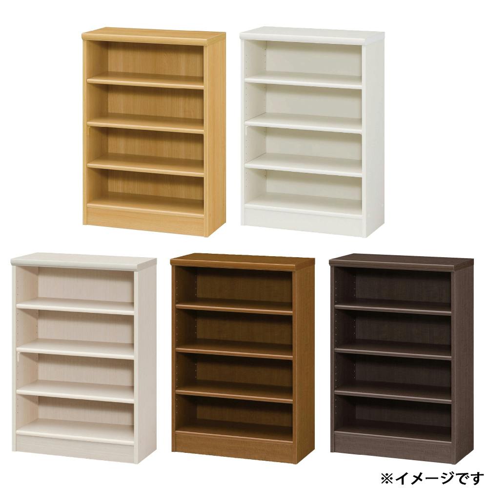 オープンラック W59.2×D31×H88.1cm ホワイト 本棚 シェルフ 収納