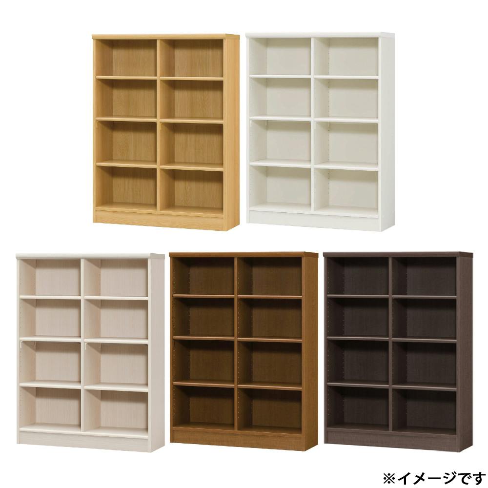 オープンラック W86.5×D31×H117cm ホワイト 本棚 シェルフ 収納