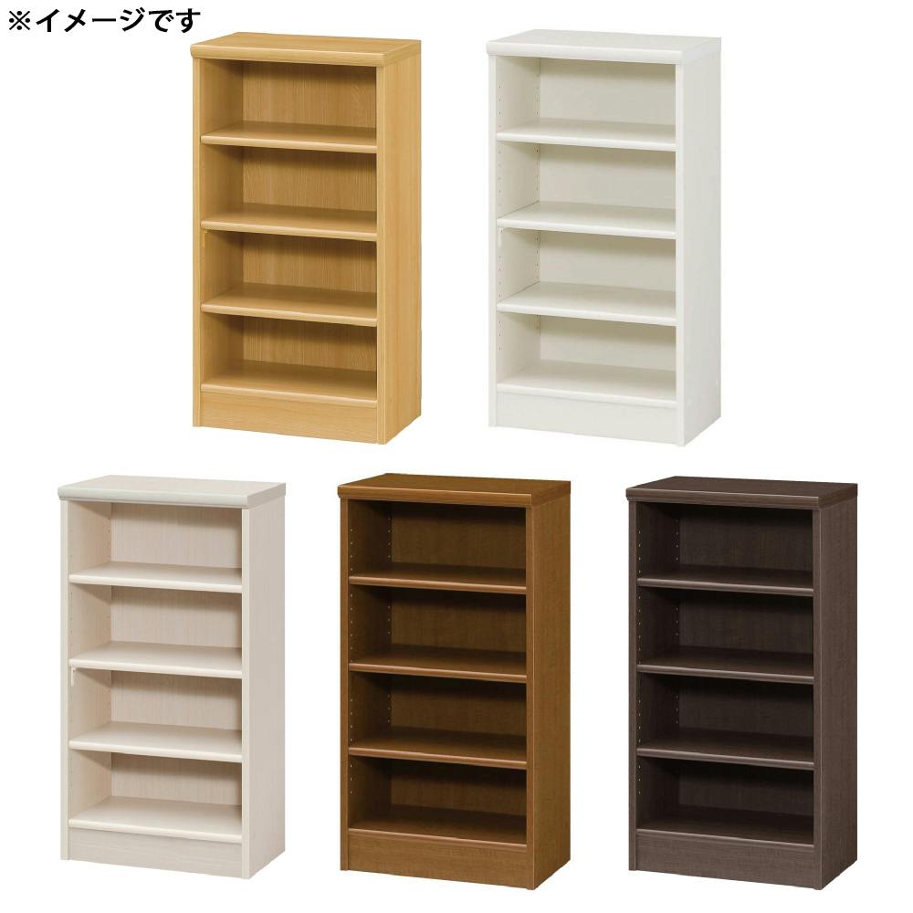 オープンラック W44.2×D31×H88.1cm ホワイト 本棚 シェルフ 収納