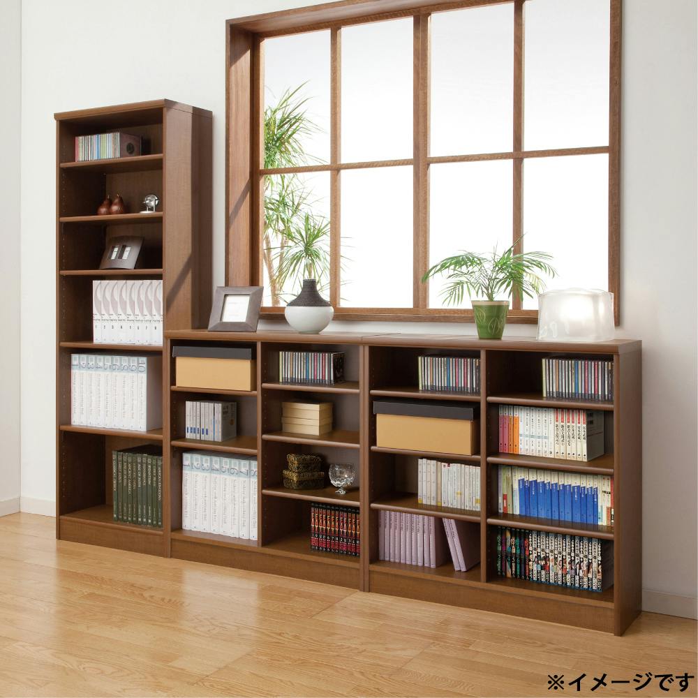 オープンラック W59.2×D31×H117cm ブラウン 本棚 シェルフ 収納