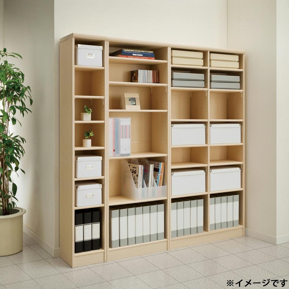 オープンラック W44.2×D31×H88.1cm ブラウン 本棚 シェルフ 収納