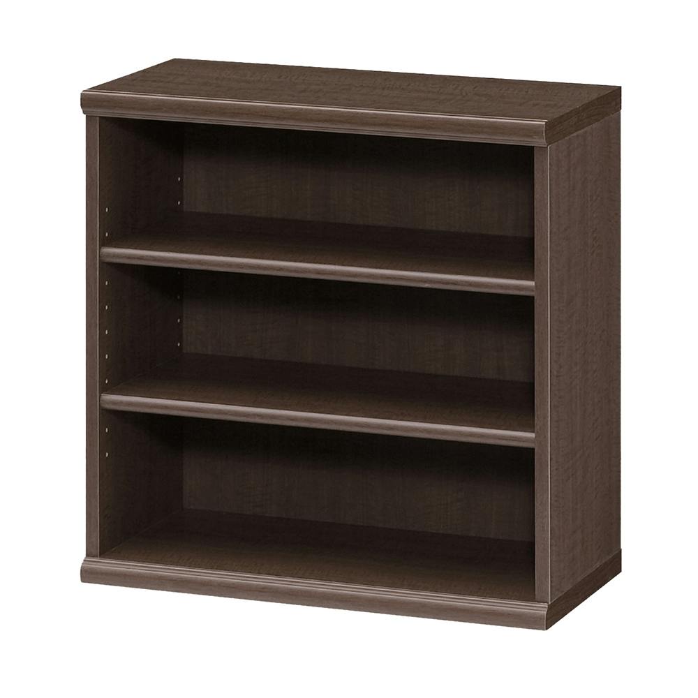 オープンラック W59.2×D31×H60cm ダークブラウン 本棚 シェルフ 収納 1121168【別送品】