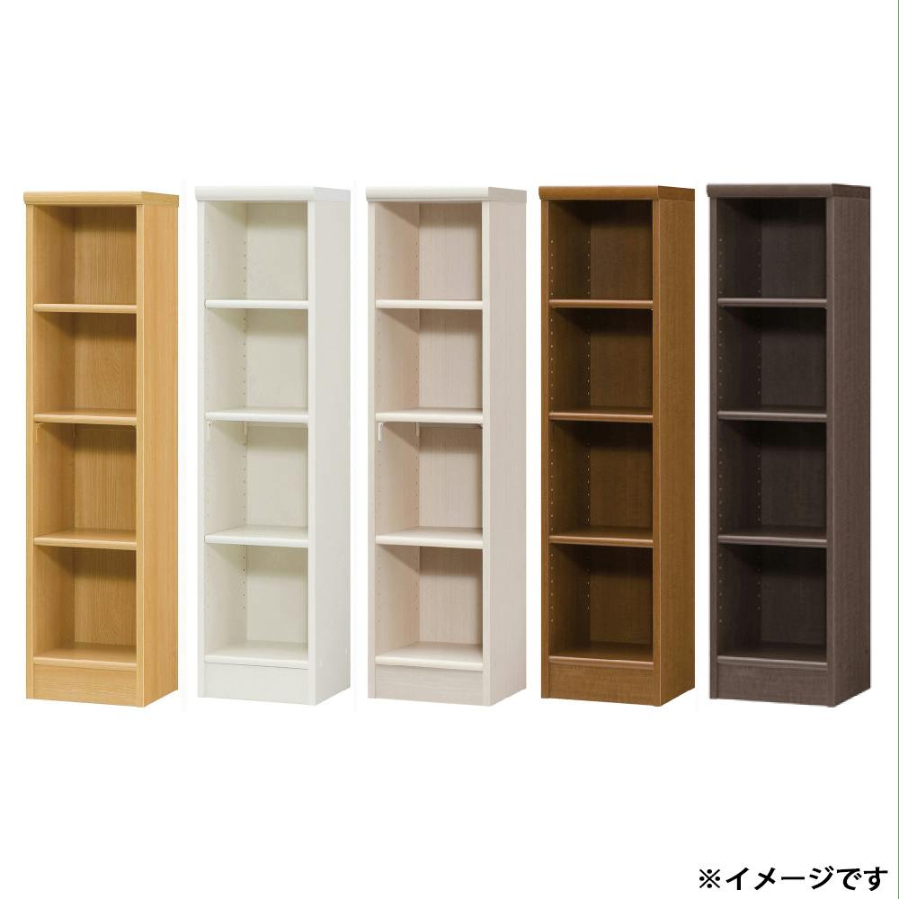 オープンラック W28.6×D31×H117cm ダークブラウン 本棚 シェルフ 収納