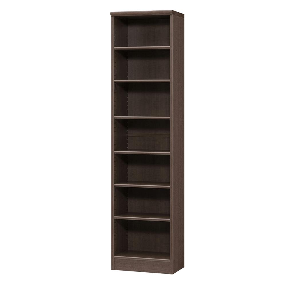 ダークブラウン オープンシェルフ 中型 オープンラック W44.2×D31×H178cm ダークブラウン 本棚 シェルフ 収納