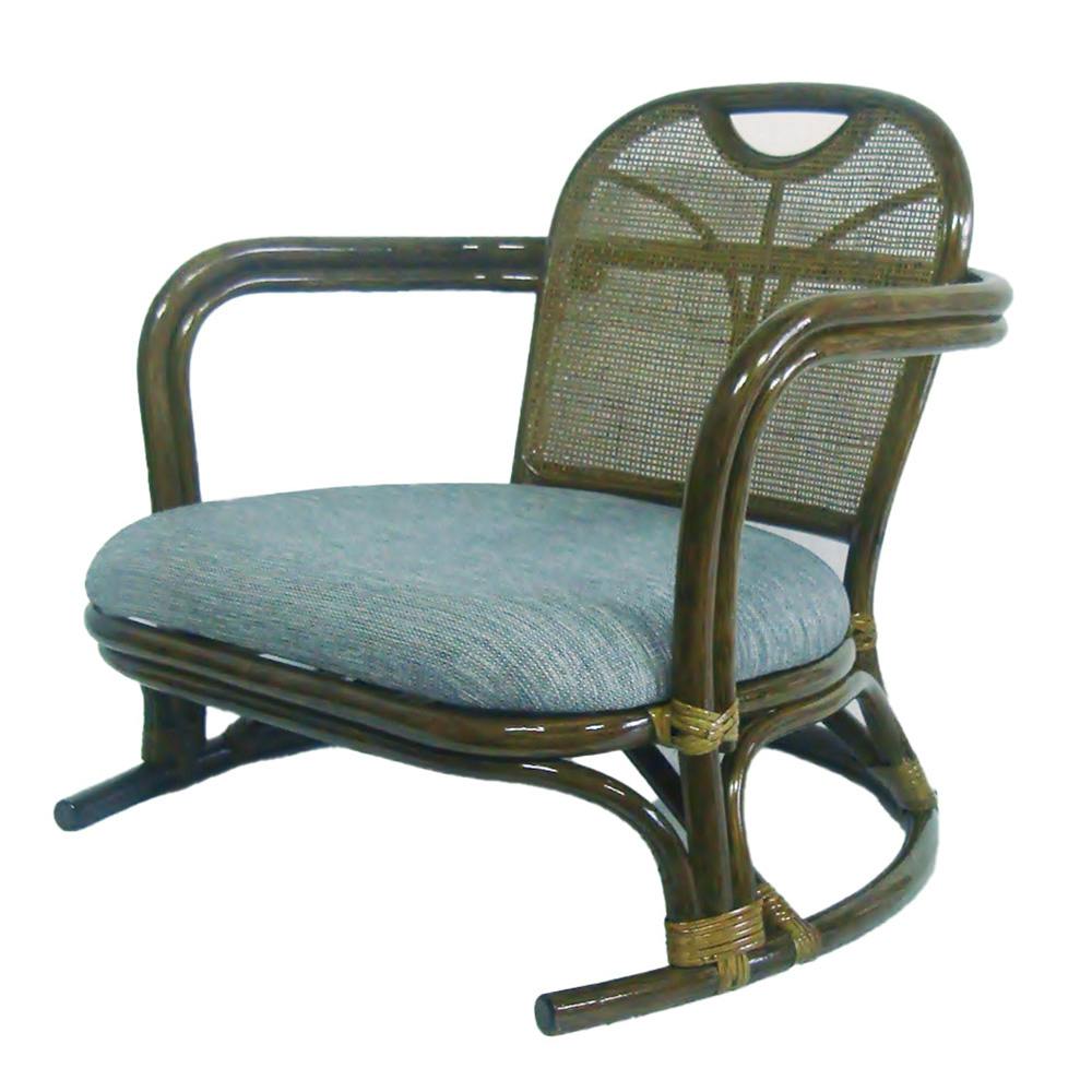 OVITAS あぐら座椅子 ロー 66×60×56cm 籐 ラタン 椅子 2600461【別送品】