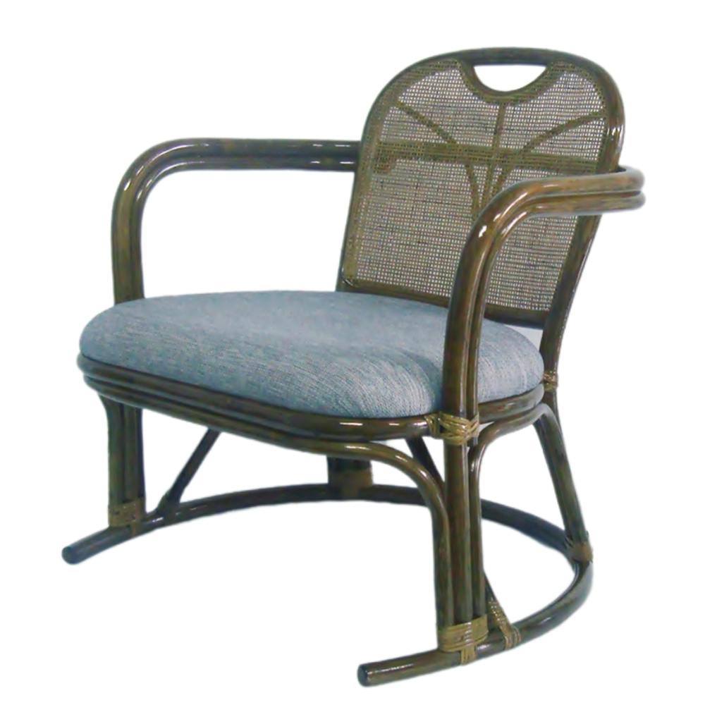 OVITAS あぐら座椅子 ハイ 66×60×66cm 籐 ラタン 椅子 2600462【別送品】