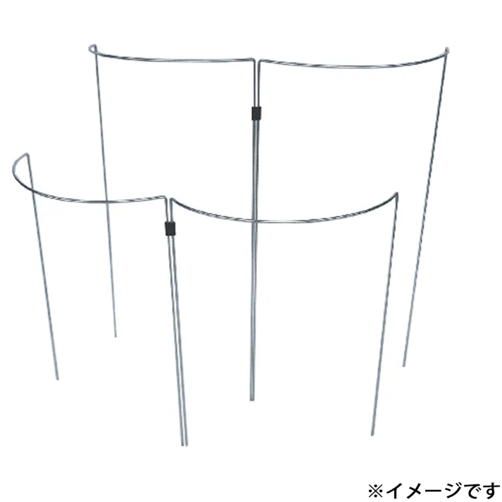 フラワーガード 10ヶセット 24×7.5×34cm ガーデニング 支柱 フラワーサポート 4350182【別送品】