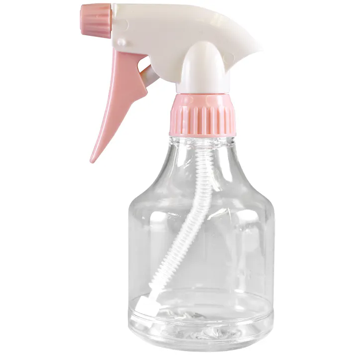家庭用霧吹き(振り子ホース) 300ml ピンク 9.5×7.5×17cm スプレーボトル 葉水 消毒 3050333【別送品】