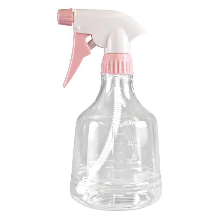 家庭用霧吹き(振り子ホース) 500ml ピンク 10.5×9.5×20cm スプレーボトル 葉水 消毒 3050338【別送品】