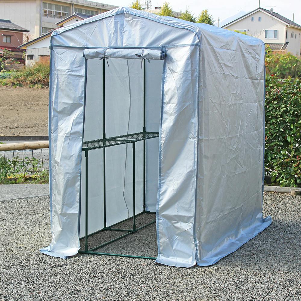 組立式簡易物置 ジャンボスペーシア 122×186×190cm 家庭用 ベランダ用 ラック 3050260【別送品】