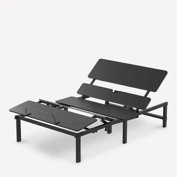 電動リクライニングベッド セミダブル 電動ベッド ブラック 幅120×奥行195×高さ36.5cm 組立簡単 ※フレームのみ 静か いびき対策 敬老の日 FLEXISPOT S1-120-Wd【別送品】