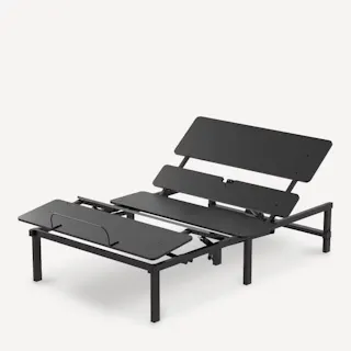 電動リクライニングベッド セミダブル 電動ベッド ブラック 幅120×奥行195×高さ36.5cm 組立簡単 ※マットレス付 静か いびき対策 ほどよい硬さ FLEXISPOT S1-120-Wd-MTT011【別送品】