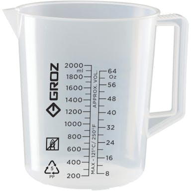 【CAINZ-DASH】ＧＲＯＺ　（クローズ） オイル用ビーカー　２０００ＭＬ JUG/2000G【別送品】